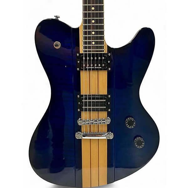 Used Schecter Guitar Research Dan Donegan Ultra Signature See-Thru Blue Solid Body Electric Guitar
