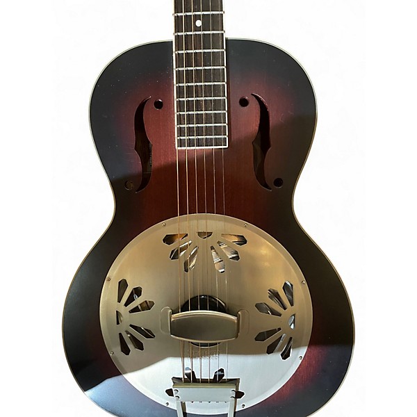 Used Gretsch Guitars G9240 Alligator Biscuit Round Neck 2 Color Sunburst Resonator Guitar