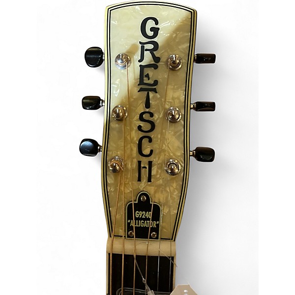 Used Gretsch Guitars G9240 Alligator Biscuit Round Neck 2 Color Sunburst Resonator Guitar