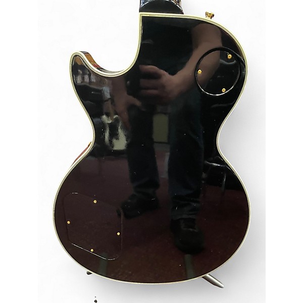 Vintage 1999 Gibson Les Paul Custom Ebony Solid Body Electric Guitar