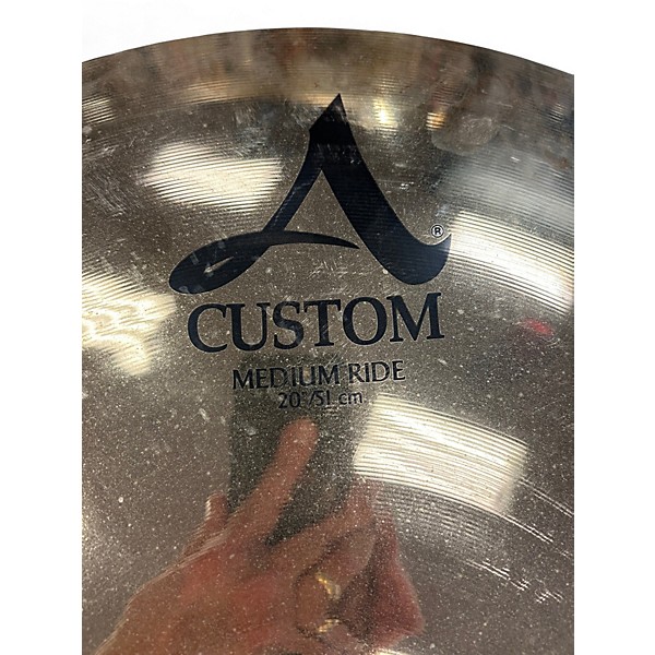 Used Zildjian 20in A Custom Ride Cymbal