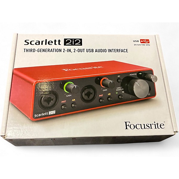 Used Focusrite Scarlett 2i2 Gen 3 Audio Interface