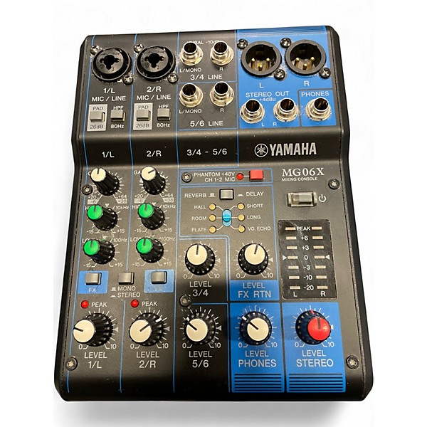 Used Yamaha MG06X Unpowered Mixer