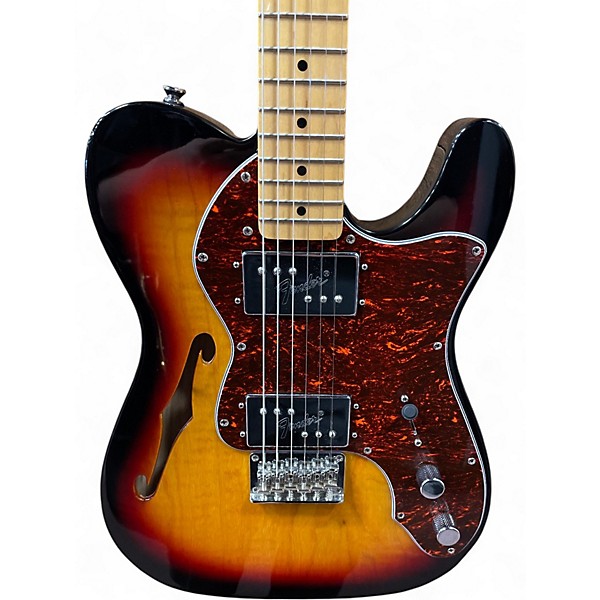 Used Squier '72 THINLINE TELECASTER SUNBURST Hollow Body Electric Guitar