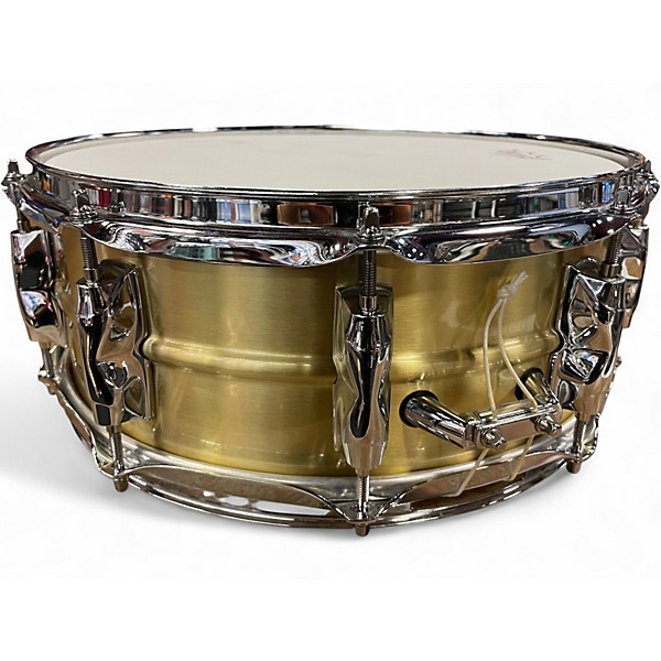 Used Yamaha 14X5.5 Recording Custom Snare Brass Drum