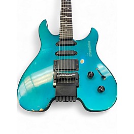 Vintage 1980s Steinberger GR4 Turquoise Solid Body Electric Guitar