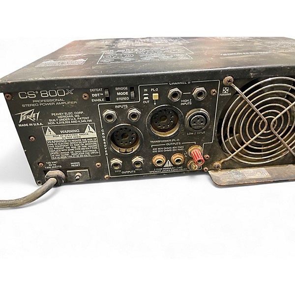 Used Peavey CS800X 600W x2 Power Amp