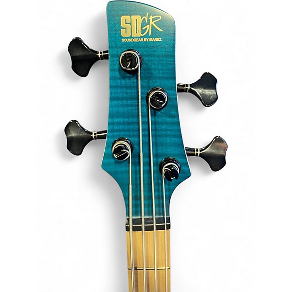 Used Ibanez SR1420B Caribbean Green  Electric Bass Guitar