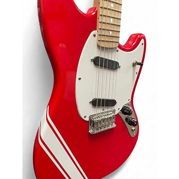 Used Squier MUSTANG RED Solid Body Electric Guitar