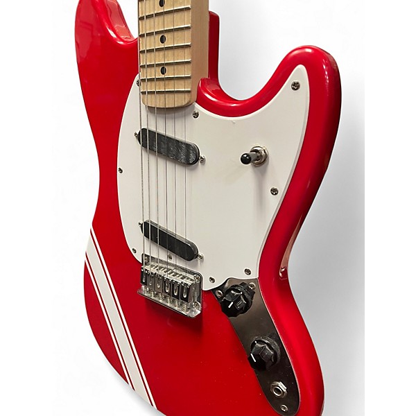 Used Squier MUSTANG RED Solid Body Electric Guitar
