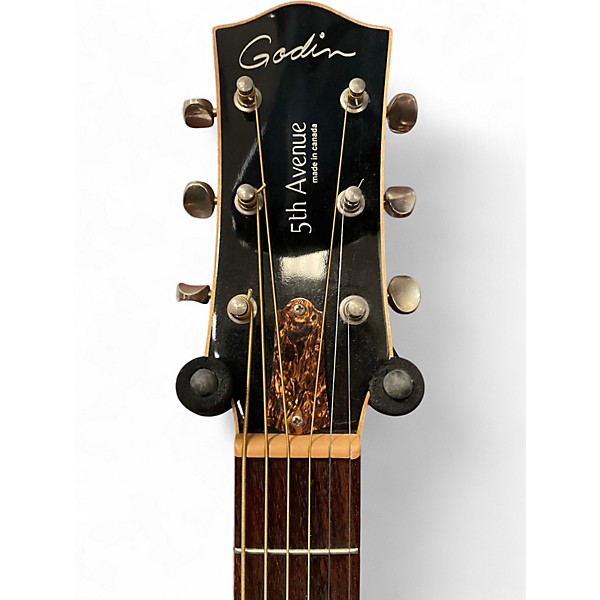 Used 2000s Godin 5th Avenue Kingpin P90 Sunburst Hollow Body Electric Guitar