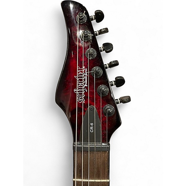 Used 2021 Schecter Guitar Research CR-6 Black Cherry Solid Body Electric Guitar