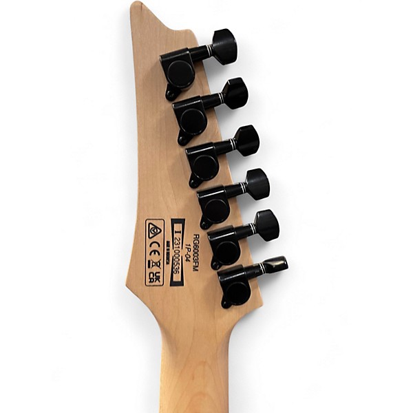 Used Ibanez RG6003FM Sapphire Blue Flat Solid Body Electric Guitar