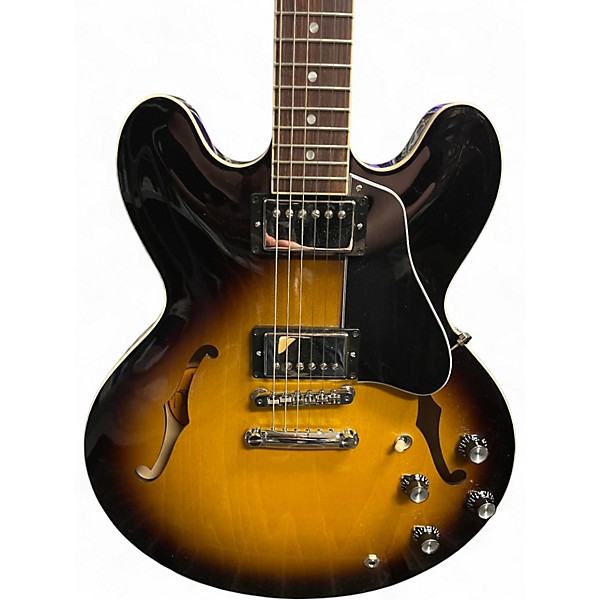 Used Gibson ES335 Tobacco Burst Hollow Body Electric Guitar