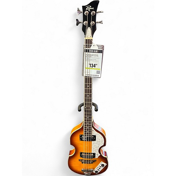 Used Rogue VB-100 Violin 2 Tone Sunburst Electric Bass Guitar