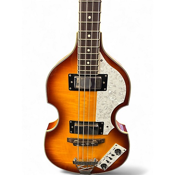 Used Rogue VB-100 Violin 2 Tone Sunburst Electric Bass Guitar