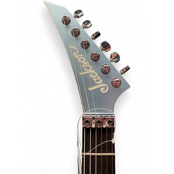 Used Jackson mj series dinky dkra Ice Blue Metallic Solid Body Electric Guitar