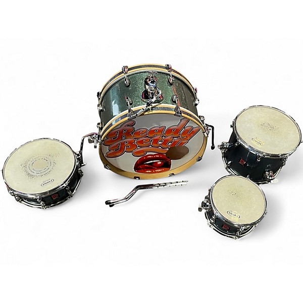 Used Premier 4 Piece APK Blue Sparkle Drum Kit