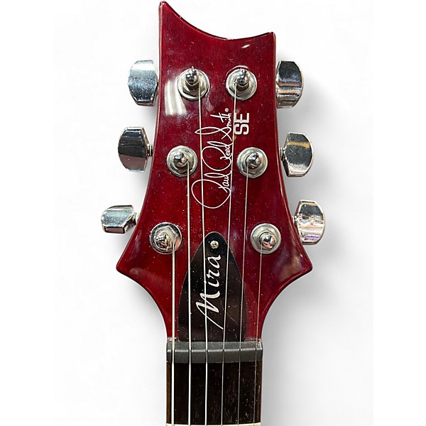 Used PRS Mira SE Cherry Solid Body Electric Guitar