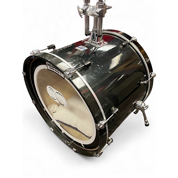 Used Yamaha 4 Piece Stage Custom Advantage Nouveau Black Drum Kit
