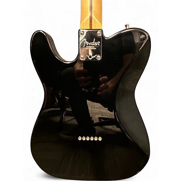 Used 2013 Fender American Standard Telecaster Black Solid Body Electric Guitar