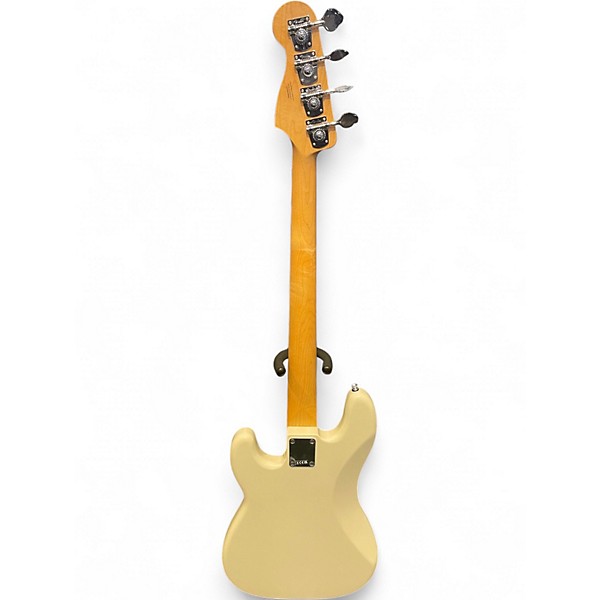 Used Fender Standard Precision Bass Antique White Electric Bass Guitar