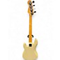 Used Fender Standard Precision Bass Antique White Electric Bass Guitar
