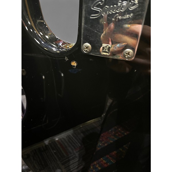 Used Squier Affinity Precision Bass Black Electric Bass Guitar