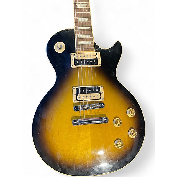 Used Gibson Les Paul Traditional Pro 2 Tone Sunburst Solid Body Electric Guitar