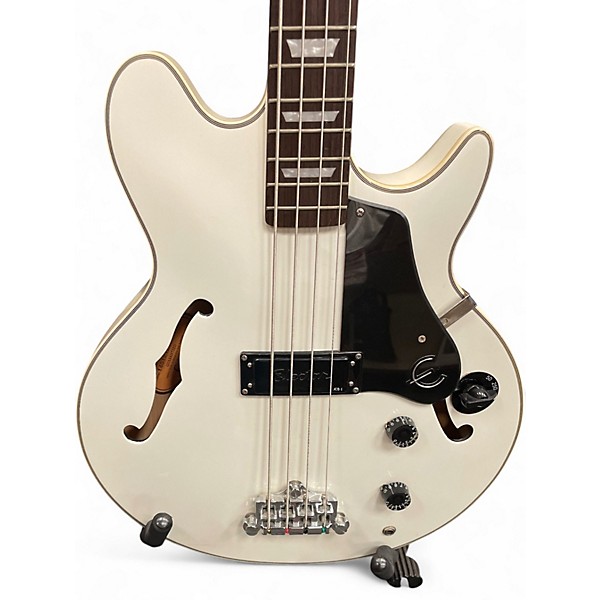 Used Epiphone Jack Casady Signature White Electric Bass Guitar