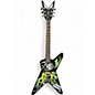 Used Dean DIME BLADE TRIBUTE Custom Black and Green Solid Body Electric Guitar thumbnail