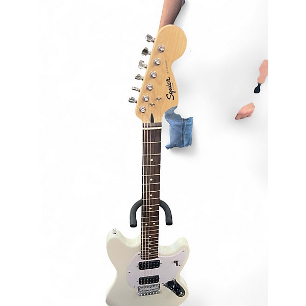 Used Squier Mustang Olympic White Solid Body Electric Guitar
