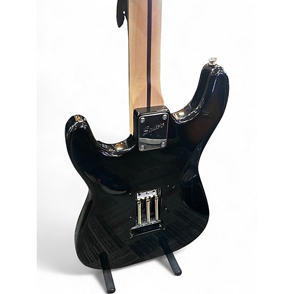 Used Squier Standard Stratocaster Black Solid Body Electric Guitar