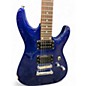 Used Schecter Guitar Research Diamond Series PT Blue Solid Body Electric Guitar
