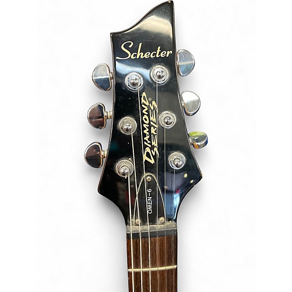 Used Schecter Guitar Research Diamond Series PT Blue Solid Body Electric Guitar