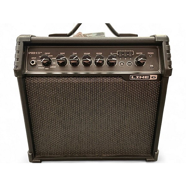 Used Line 6 Spider V 20 MkII 20w 1x8 Guitar Combo Amp