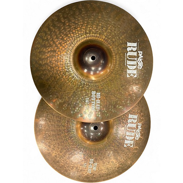 Used Paiste 14in Rude Hi Hat Pair Cymbal