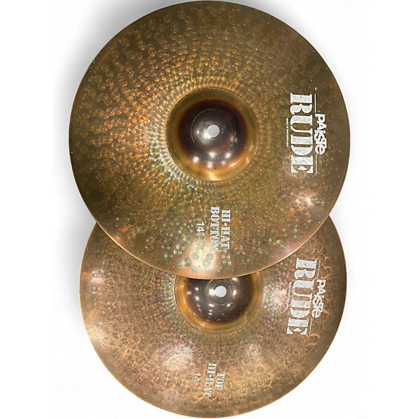 Used Paiste 14in Rude Hi Hat Pair Cymbal