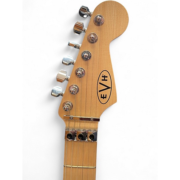 Used EVH Striped Series White Solid Body Electric Guitar