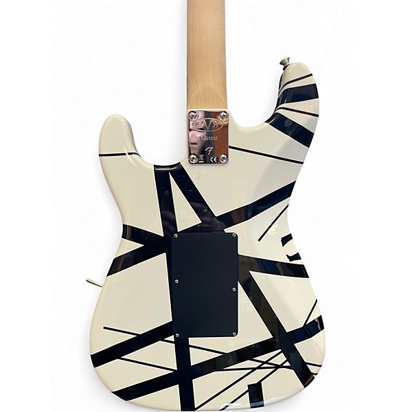 Used EVH Striped Series White Solid Body Electric Guitar