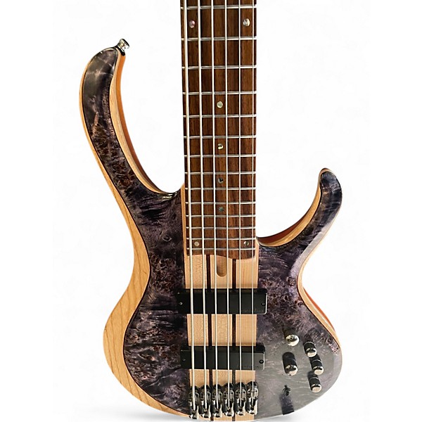 Used Ibanez btb846 burl natural Electric Bass Guitar