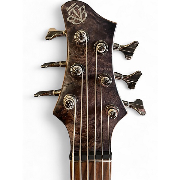 Used Ibanez btb846 burl natural Electric Bass Guitar