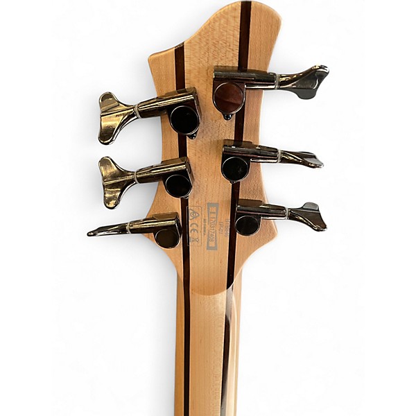 Used Ibanez btb846 burl natural Electric Bass Guitar