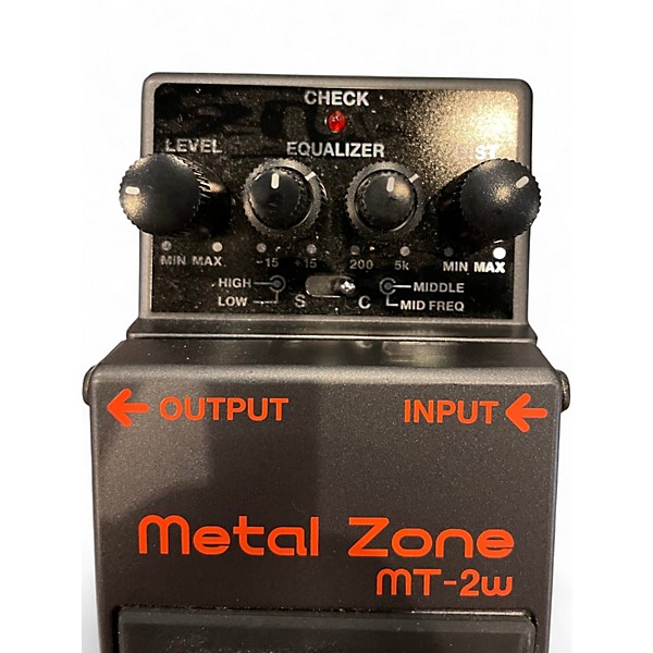 Used BOSS MT2W Metal Zone Waza Craft Effect Pedal