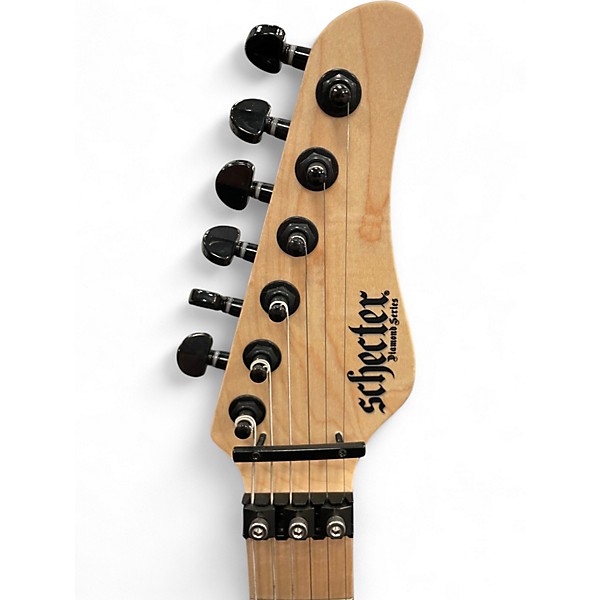 Used Schecter Guitar Research SUN VALLEY SUPER SHREDDER SUSTAINIAC Black Solid Body Electric Guitar