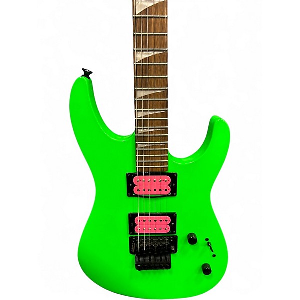 Used Jackson DK2XR Neon Green Solid Body Electric Guitar