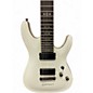 Used Schecter Guitar Research Demon 7 String White Solid Body Electric Guitar