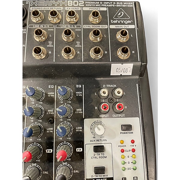 Used Behringer Xenyx 802 Unpowered Mixer