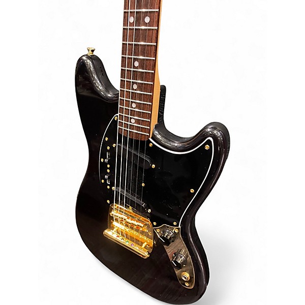 Used Fender Limited Edition MIJ Mustang Traditional II Black Solid Body Electric Guitar