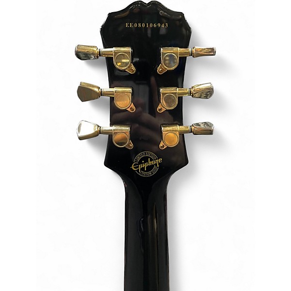 Used Epiphone Les Paul Custom Ebony Solid Body Electric Guitar